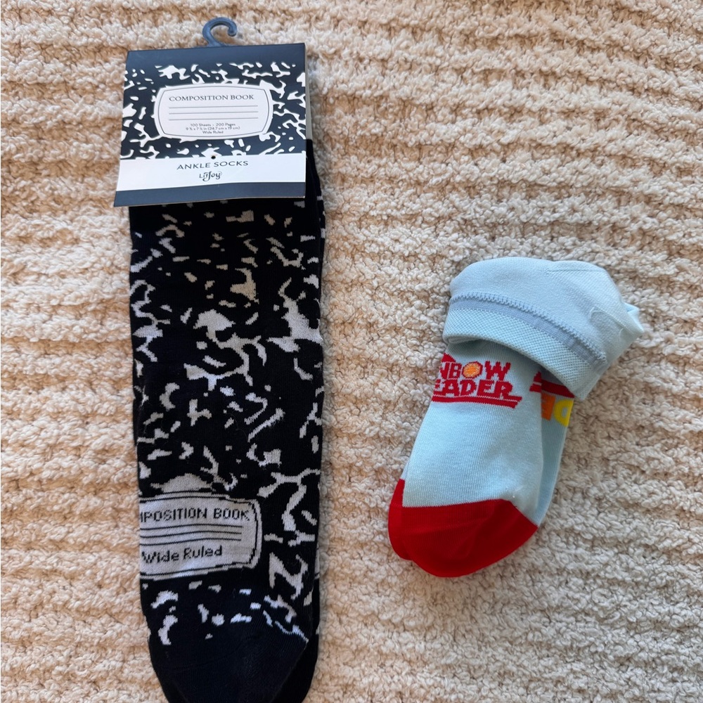 Ankle Socks - Black and White